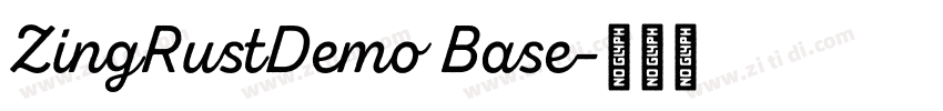 ZingRustDemo Base字体转换